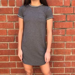 NWOT Forever 21 Gray T-Shirt Dress Size 13-14